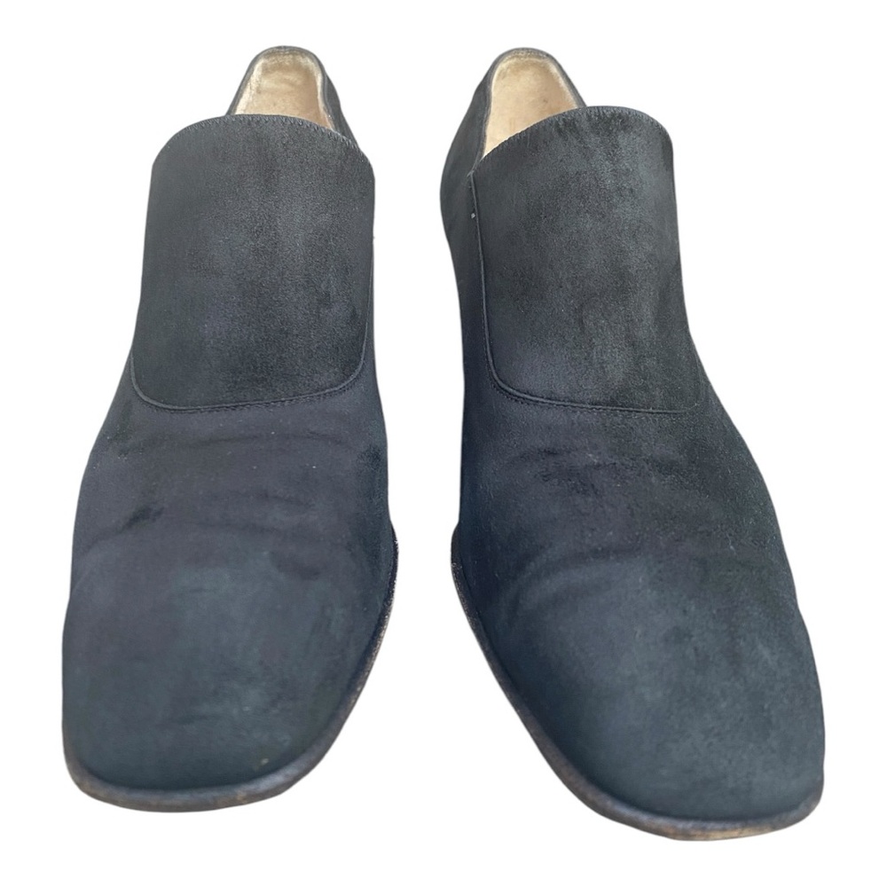 Salvatore Ferragamo Black Suede vintage Shoes size 7.5AA (narrow) - Picture 7 of 11